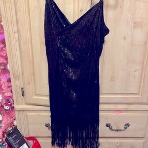 Sequin Black Dress